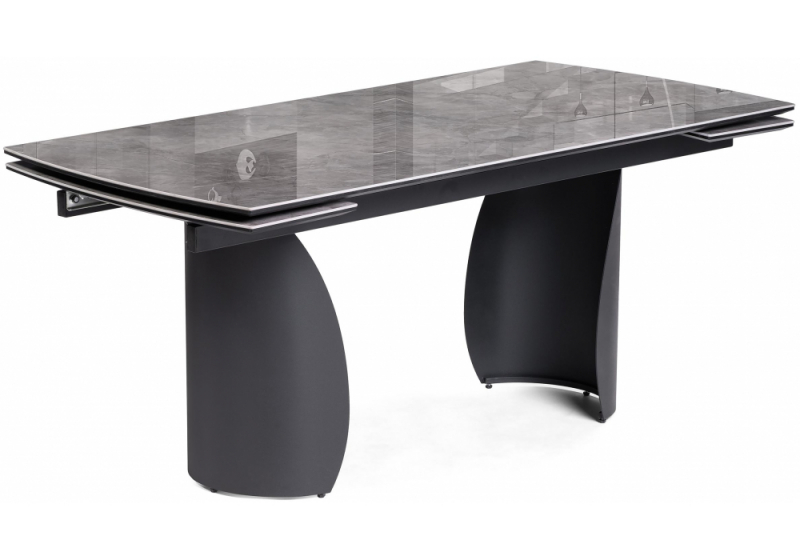 Керамический стол Готланд 180(240)х90х79 baolai / черный (90x79). 