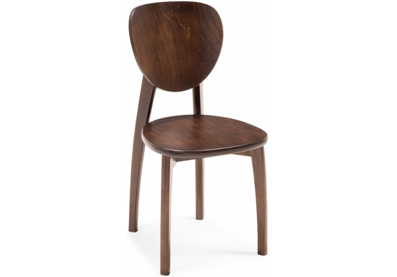 Стул деревянный Окава венге коричневый жесткий (44x50x85). 