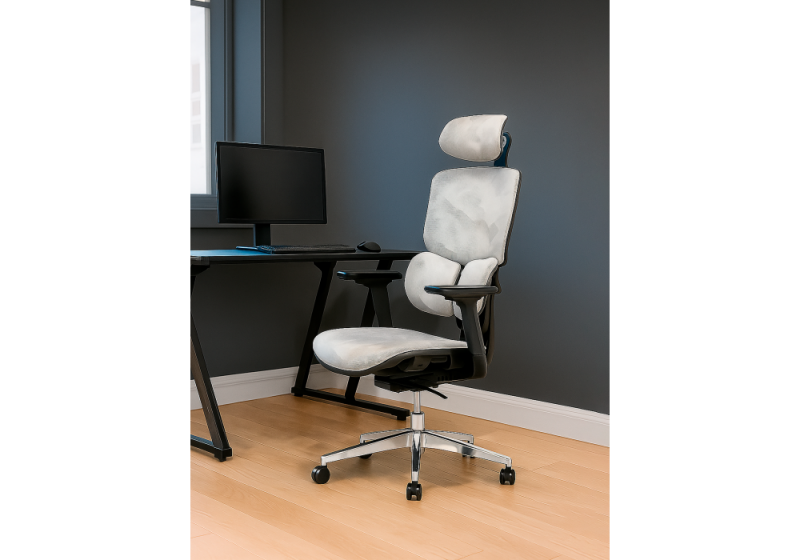 Офисное кресло Samur white / black (70x70x128)