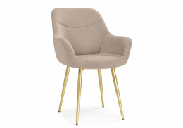 Стул на металлокаркасе Флюид бежевый (zd 210) / золотой (58x64x86)