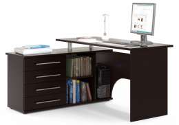 Компьютерный стол КСТ-109Л 127х140х75 левый венге (140x75)